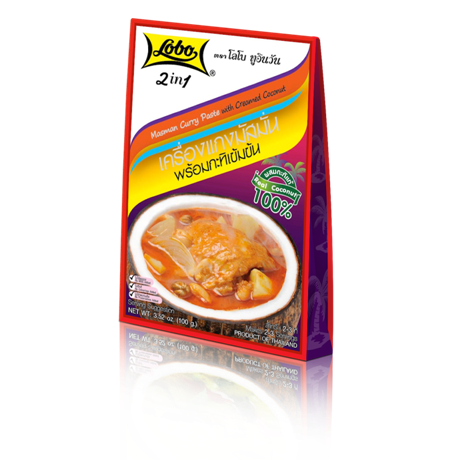 2in1 Masman Curry Paste with Creamed Coconut