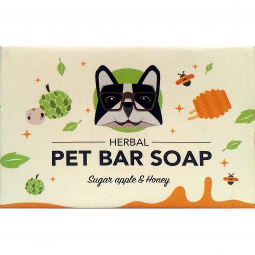 Natural pet bar soap with honey and sugar apple