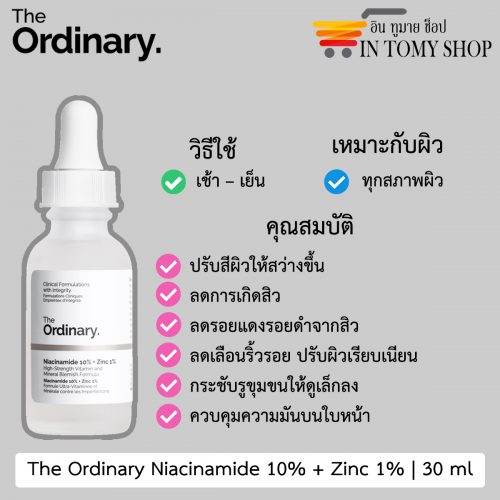 The Ordinary Niacinamide 10% + Zinc 1%